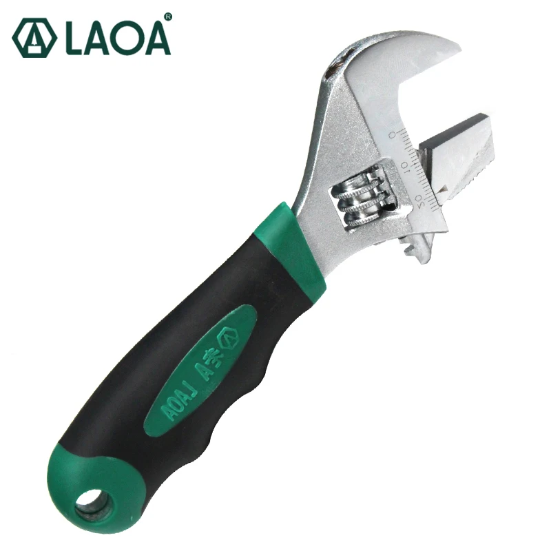 

LAOA 6inch/ 8inch Adjustable Spanner Multifunction Wrench Plastic Handle Spanner for Short shank