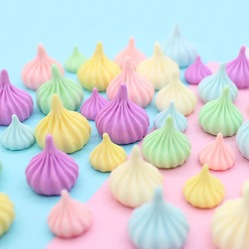 حلوى صناعية للمنزل ، نموذج كريم Meringue Sugar ، ديكور يدوي مصغر ، ديكور حديقة خرافية ، إكسسوارات DIY ، 10 قطعة #1