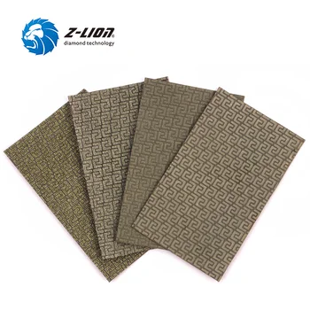 กระดาษทรายเพชร Z-LION กระดาษทราย90*55มม. กระดาษขัดสำหรับขัด Batu kaca บดเซรามิกกรวด60 120 200 400ใช้เปียกแห้ง