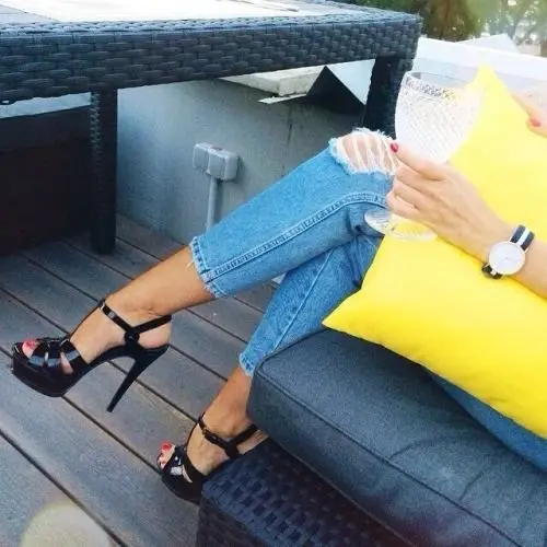 Svonces Italian Fashion Design Runway Womens Sandals Summer 2019 Extreme High Heel Platform Shoes Tribute Sexy Ladies Sandles