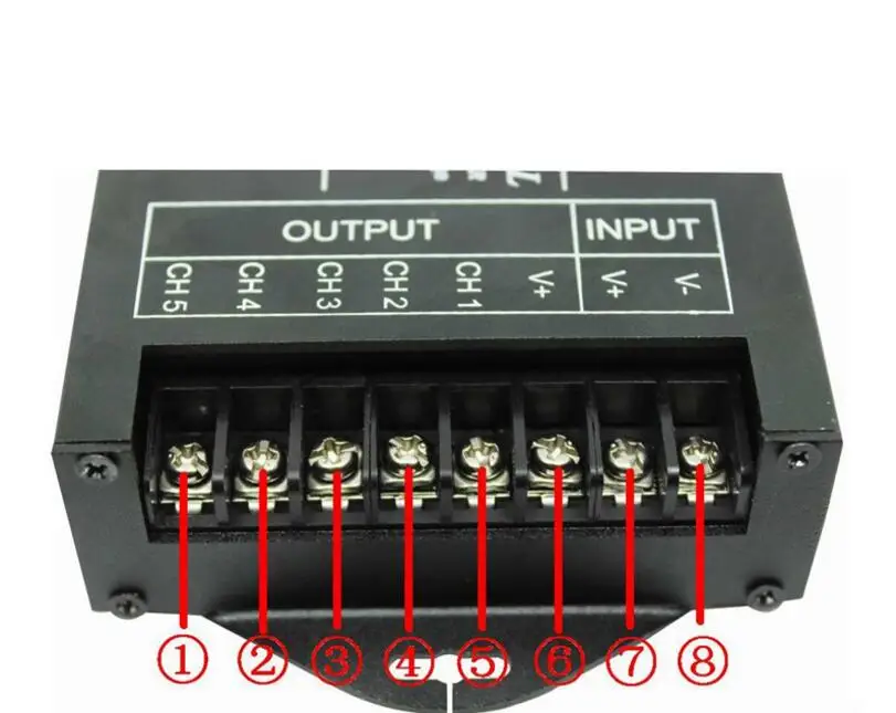 RGB LED Controller Time programable TC420 DC12V/24V 5Channel Total Output 20A Common Anode Programmable