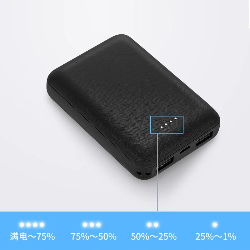 10000mAh podwójny USB 5V 2A Mini Power Bank 10000mAh 18650 baterie przenośna szybka ładowarka do Xiaomi bateria externa Powerbank