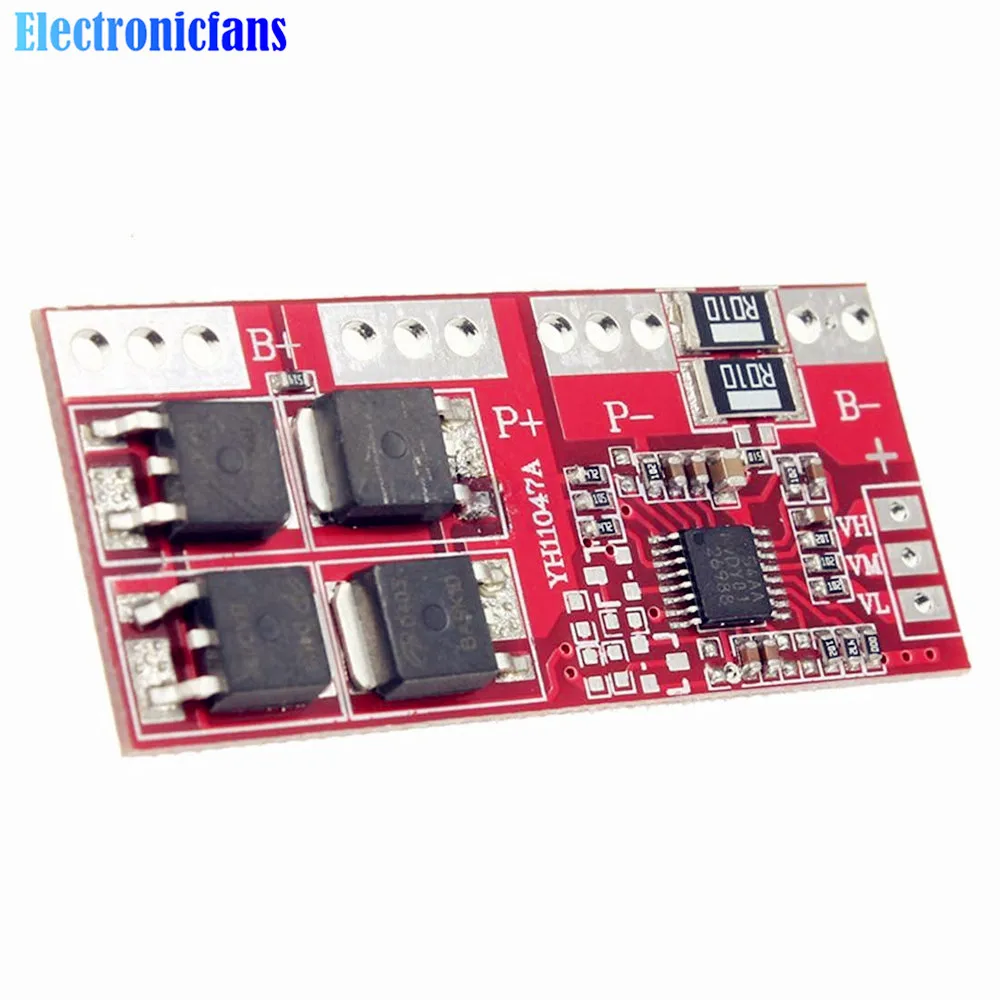 4S 15A Li-ion Lithium Battery Protecting Module 4S BMS 18650 Charger Protection Board 14.4V 14.8V 16.8V 50*22*4mm