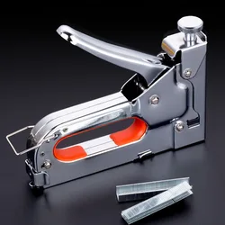 3-way Manual Heavy Duty Hand Nail Gun Furniture Stapler For Framing with 600pc Staples By Free Woodworking Tacker Tools DIY TOOL