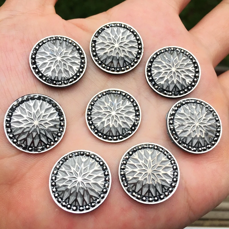 20pcs AB rotonda di colore della resina di Flatback Strass Decorazione di cerimonia nuziale di Fascino Del Mestiere 20mm E077