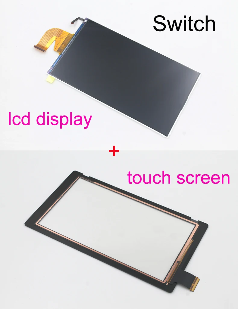 1set Original new for Nintend Switch NS console V1 V2 lcd display + touch screen  + free Dustproof double-sided adhesive