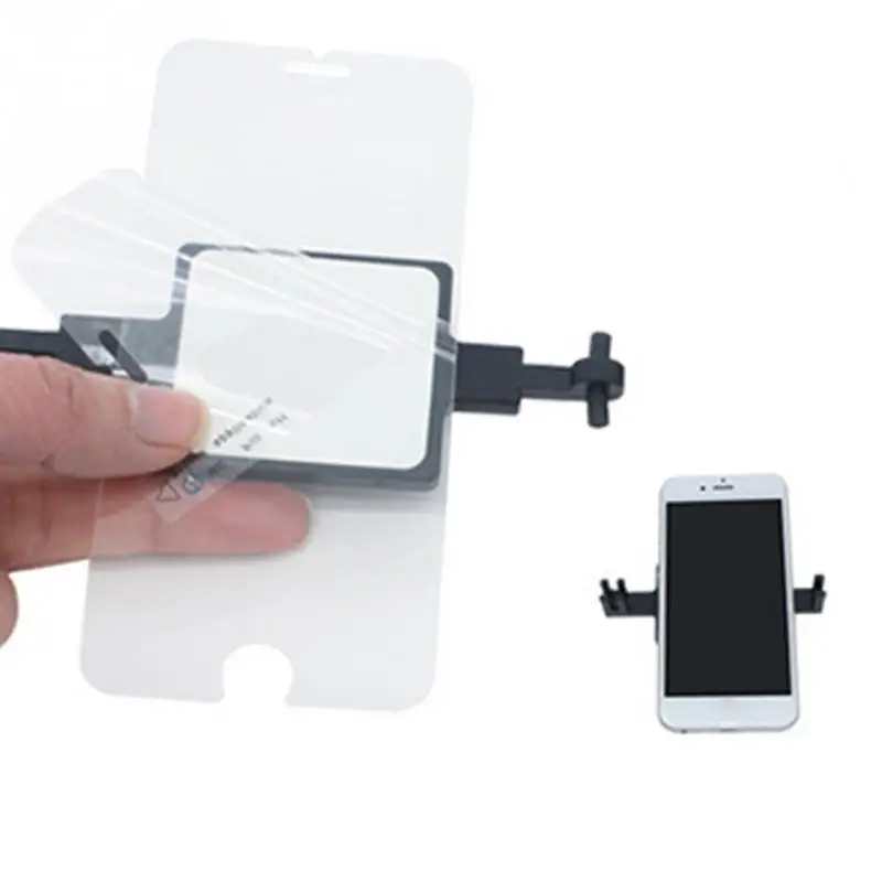 Temperado Screen Protector Tool Set, filme celular, colando instalação