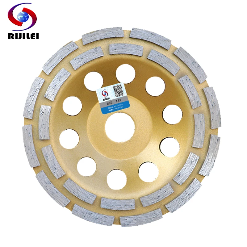 

6Inch 150mm Double Row Diamond Grinding Wheel Disc Bowl Shape Grinding Cup Discs Concrete Granite Stone Ceramics Tools MX36