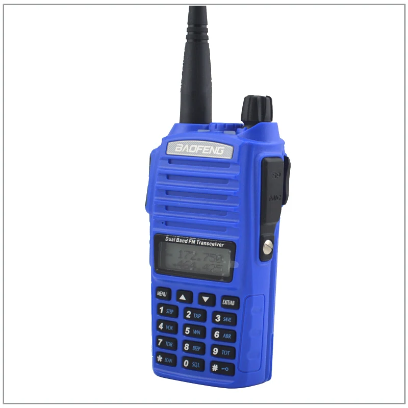 Portable Baofeng Radio UV-82 Walkie Talkie Color Blue Dual Band VHF/ UHF Ham Radio Transceiver Baofeng UV82 w/Free Earpiece