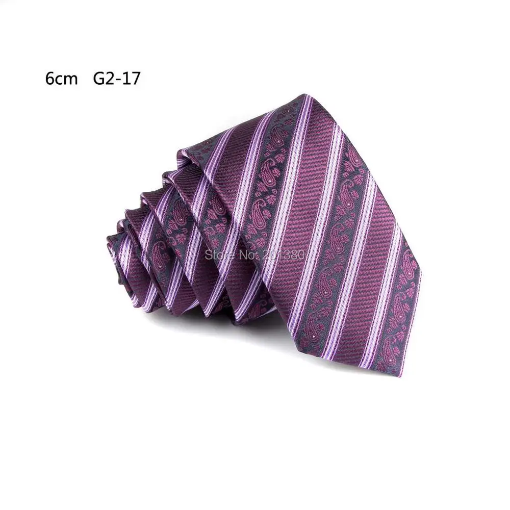 2019 FASHION Striped Men's Fashion Skinny Neck Ties for men 6cm width