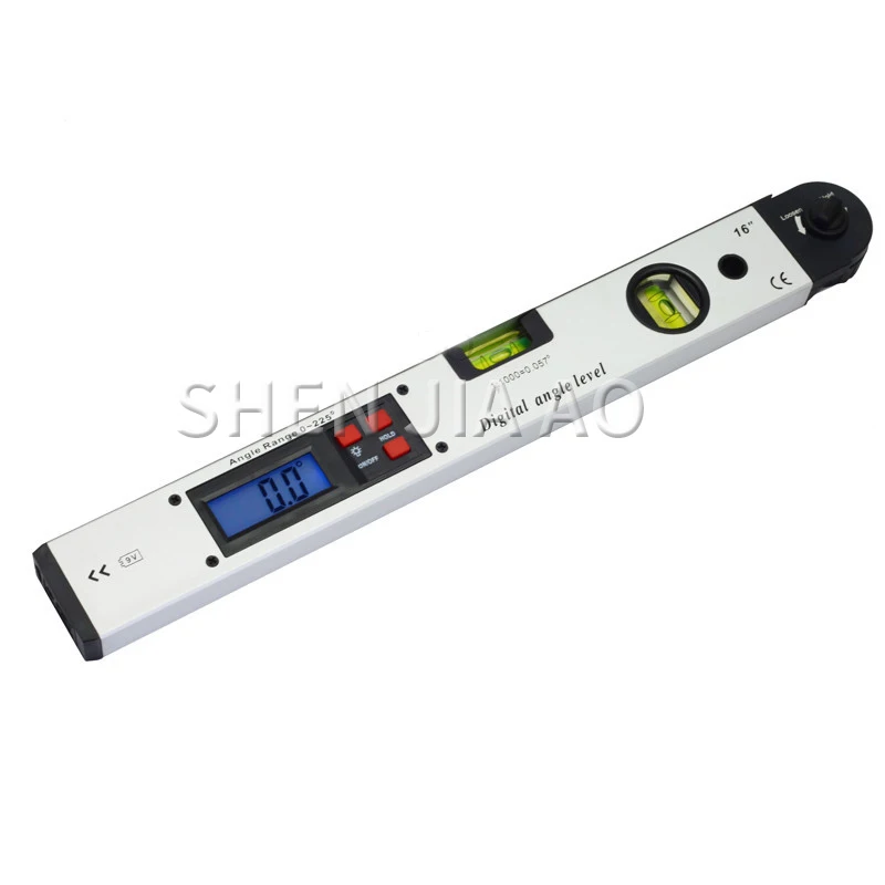 400mm/16INCH DC06 Digital Display Angle Electronic Laser Level Digital Display Angle Meter Without Battery 9V 1PC