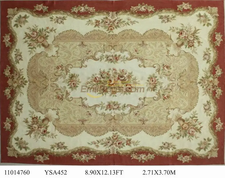 

Aubusson French Style Carpet Antique Aubusson French Hand Woven Wool Carpet Sofa Floor Use