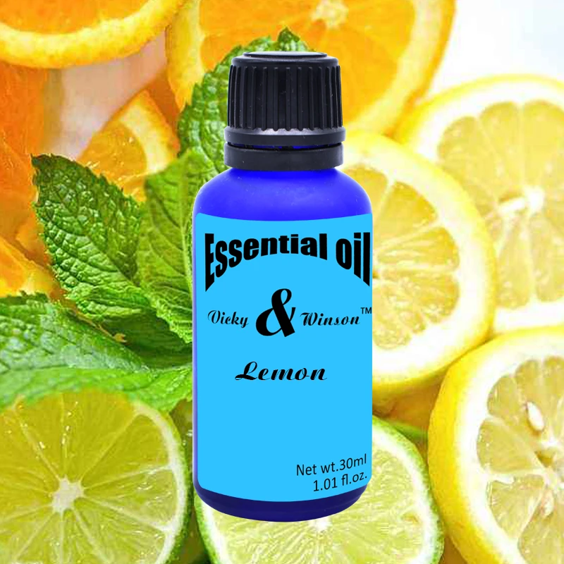 Vicky&winson Lemon aromatherapy essential oils 30ml pure essential oils fade stretch marks dull skin facial care deodorization