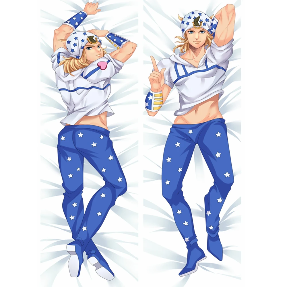 

Anime JK JoJo's Bizarre Adventure Johnny Joestar Male Dakimakura Body Pillowcase jojo Hug Pillow Cover Case