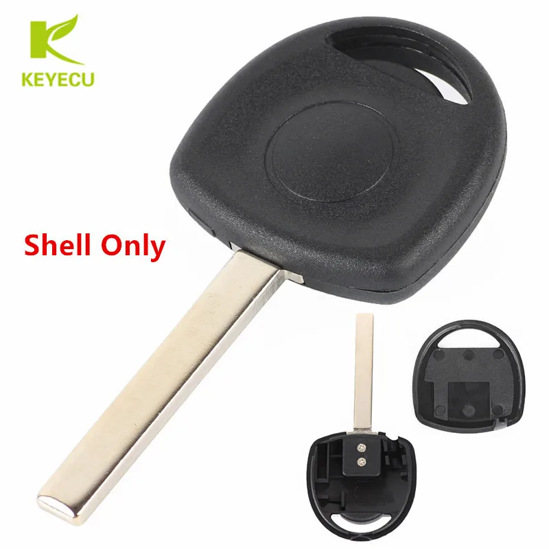 KEYECU Replacement New Transponder Key Shell Case Fob for Opel With HU100 Uncut Blade Without Chip