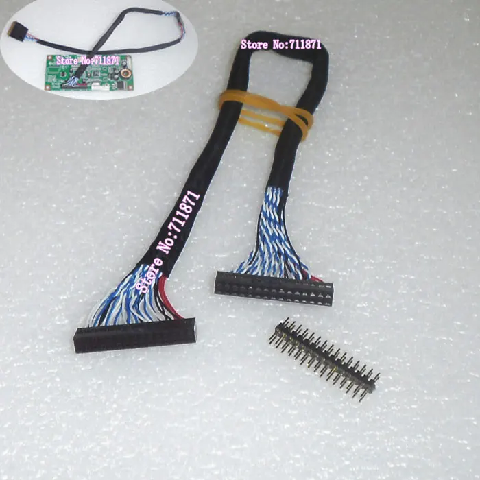 2.0 Pitch Perempuan 30 P kabel Ekstensi 30 Pin 30 P LCD Memperpanjang 50 cm 30 P Layar Kabel layar Garis Diperpanjang 30Pin Konektor Laki-laki