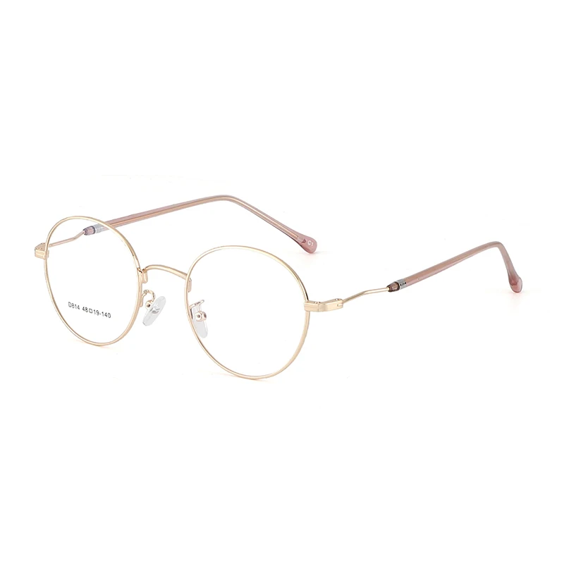 BCLEAR 2019 New Man Woman Retro Large Round Glasses Metal Alloy Eyeglass Frame Black Silver Gold Spectacles Eyeglasses Optical