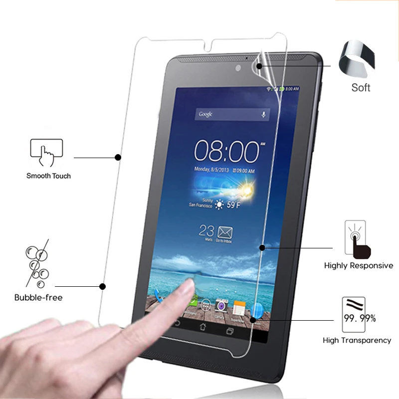 

Premium HD lcd Glossy screen protector film For Asus Fonepad 7 ME372CG 7.0" tablet front high clear screen protective films