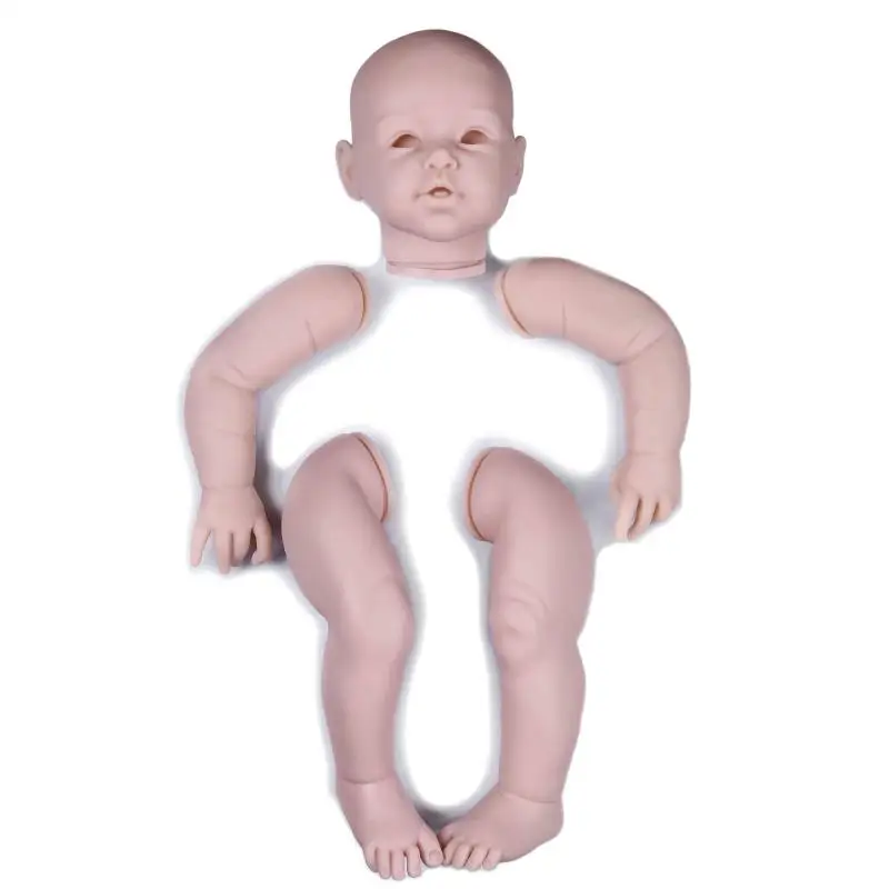 29inch silicone baby dolls kit set Large Toddler Reborn Kit with cloth body Full vinyl arms and legs 74cm Artist Handmade Mould