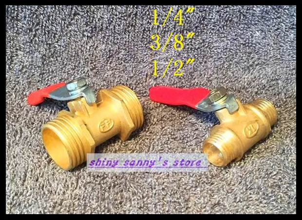 

2pcs/Lot 1/2" BSP Male Full Ports Connection Air Brass Thread Pipe Ball Valve