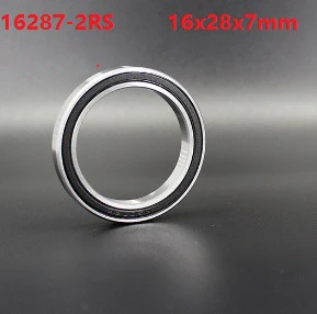 10pcs/50pcs 16287-2RS 16287 RS 16x28x7mm Deep Groove Ball Bearing for bicycle bottom bracket 16*28*7mm