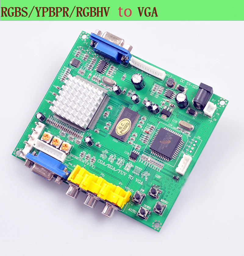 

GBS-8200 CGA (15kHz)/EGA (25kHz)/YUV/RGBS to VGA HD Video Converter Board