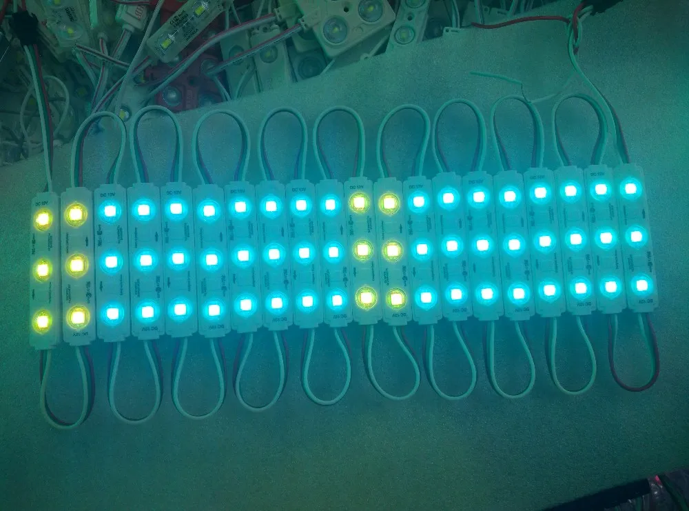 12V Led Pixel Module Waterdicht Ws 2811 Ic Rgb 3Leds Smd5050 Full Color Achtervolgende Licht 1000 Stks/partij