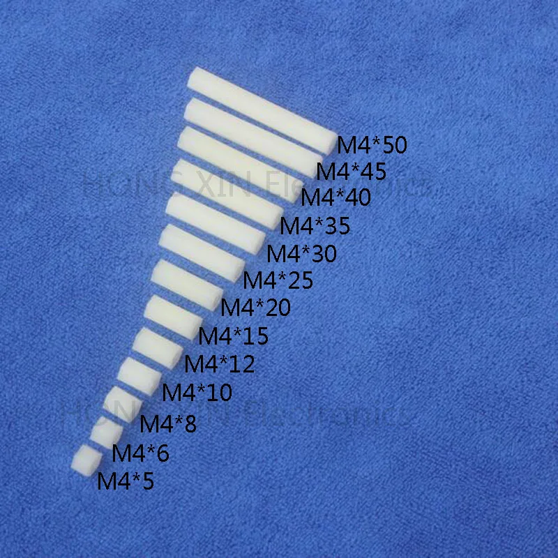 M4*6 white 1pcs Nylon Standoff Spacer Standard M4 Plastic Female-Female 6mm Standoff Repair accessory High Quality