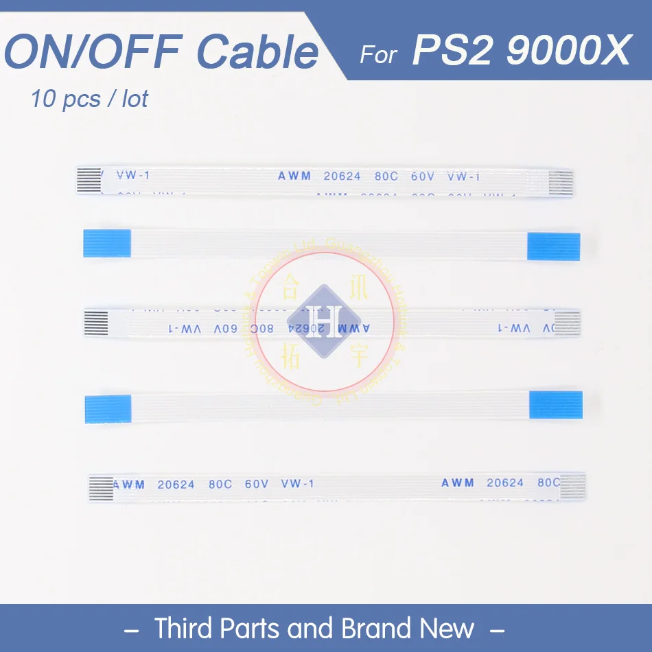 HOTHINK 10pcs/lot 9000x power on off Ribbon Flex Cable Repair Parts For PS2 console (9000X) PlayStation 2