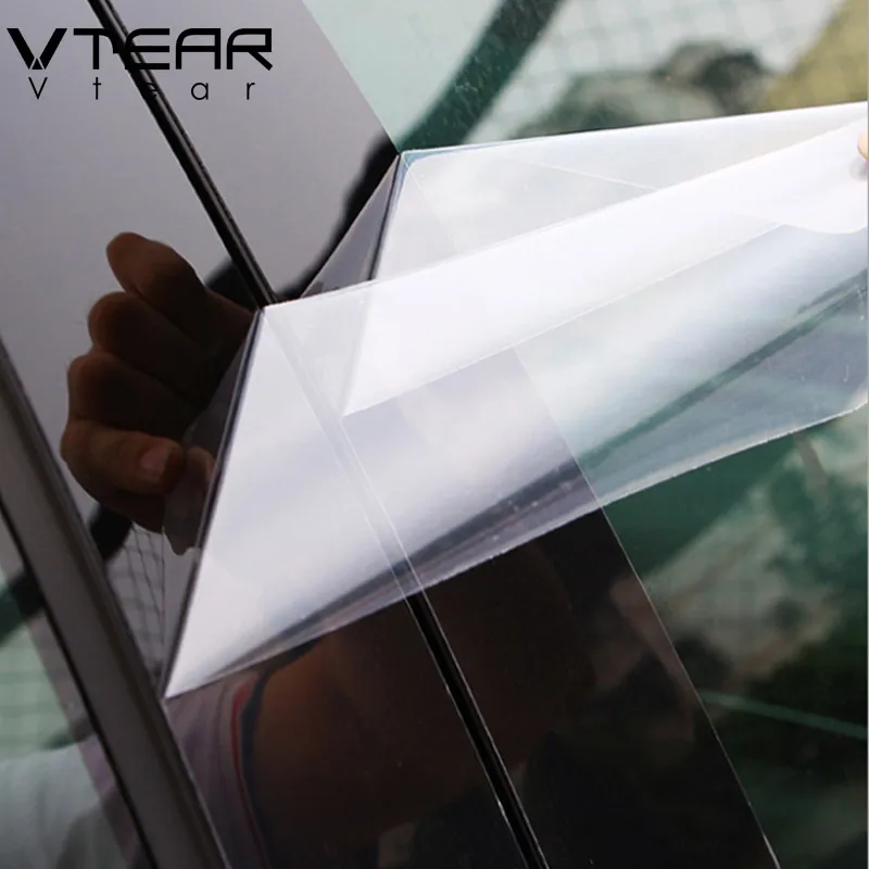 Vtear For Kia Rio 3 Rio 4 Sticker Window B C Pillar Cover Glossy Black Trim Anti Scratch Exterior Car-Styling Accessories Parts