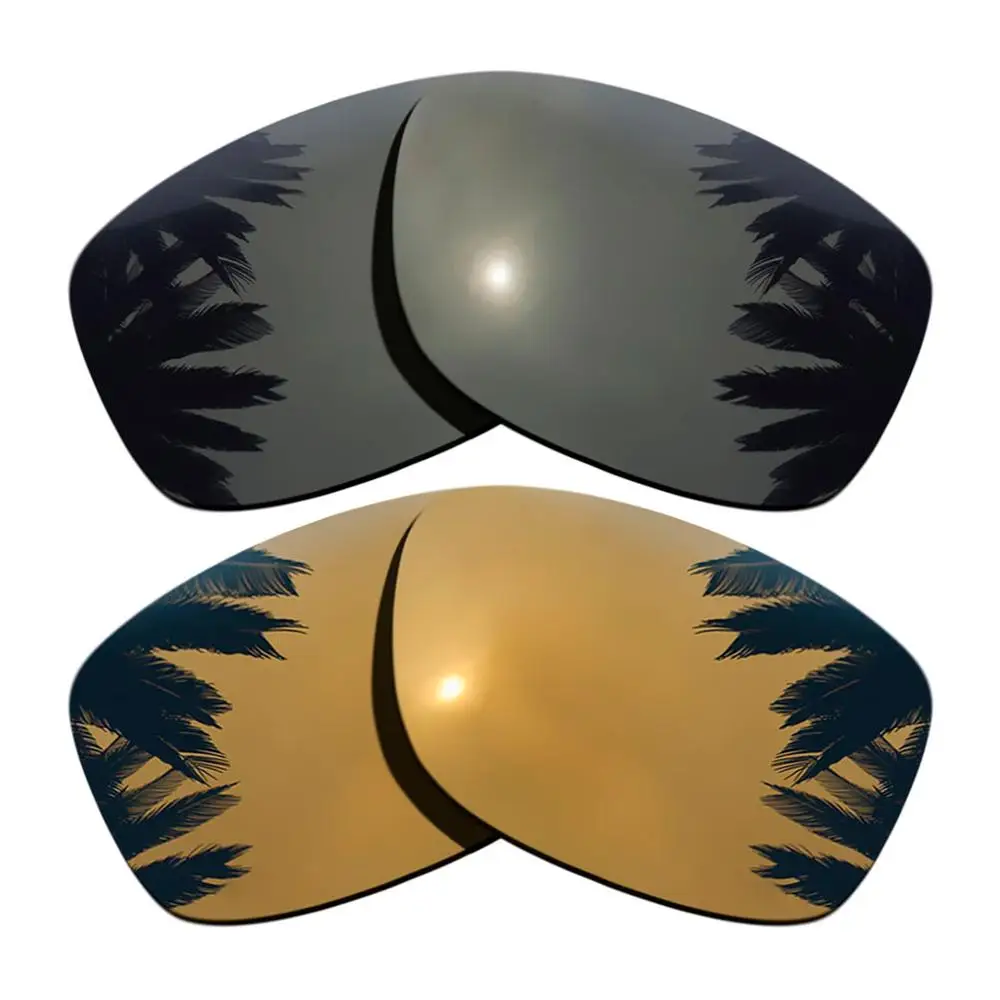 

Bronze Gold Mirrored & Black Polarized Replacement Lenses for Jupiter Squared Frame 100% UVA & UVB