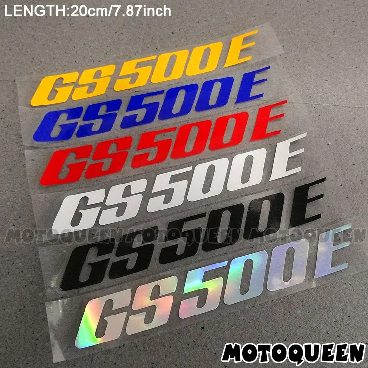 2PCS Reflective Motorcycle Wheels Fairing Helmet Side Tank Pad Decoration Logo Label Stickers Decals For SUZUKI GS500E GS 500E