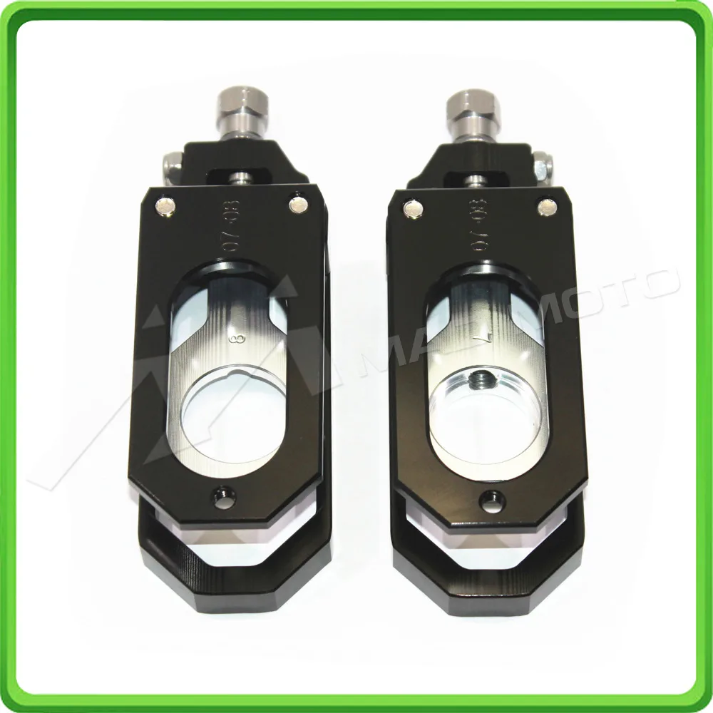 Motorcycle Chain Tensioner Adjuster fit for YAMAHA R6 YZF-R6 2006 2007 2008 2009 2010 2011 2012 2013 2014 2015 2016 Black&Silver