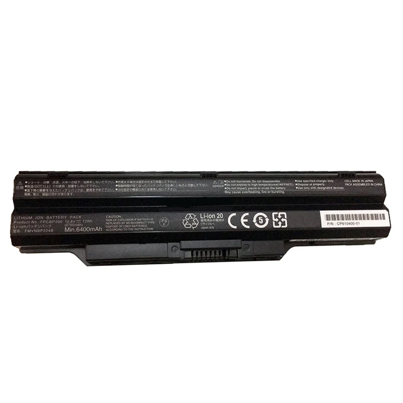 FPCBP390 FPCBP391 FPCBP392 72Wh 6400mAh 10.8V Laptop Battery For Fujitsu SH782 S782 Series FMVNBP224 FMVNBP223 ﻿