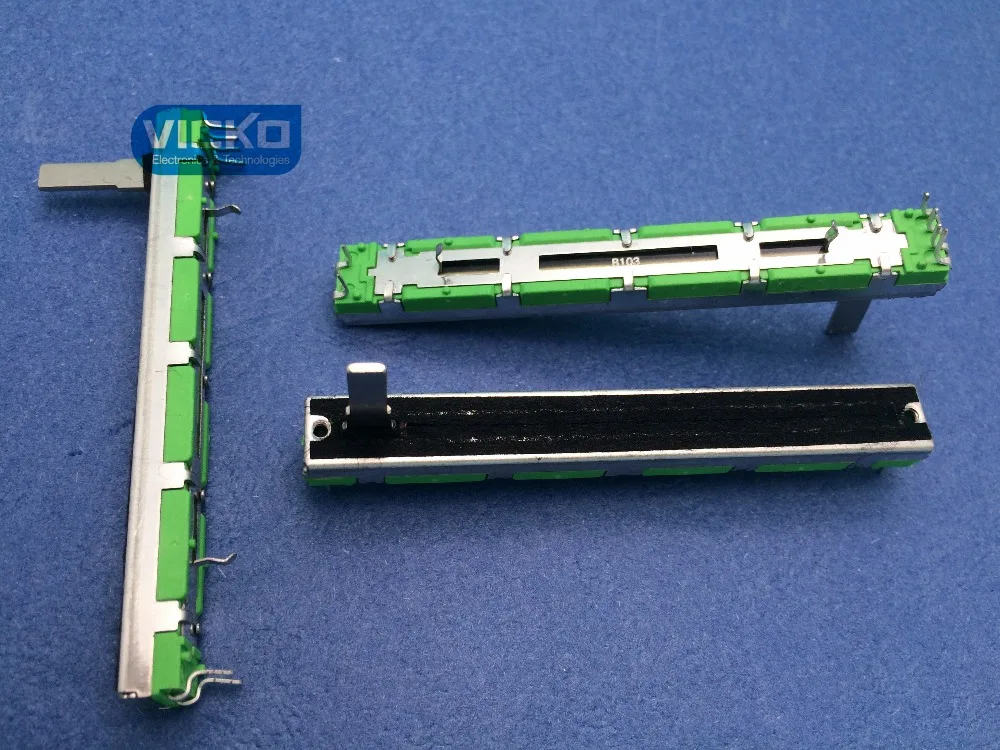 Imagem -02 - Behringer Modelo Original B10k B103 50 Peças Misturador Fader B10k 7.5cm 75 mm B10kx2 Interruptor de Potenciômetro de Corrediça vk