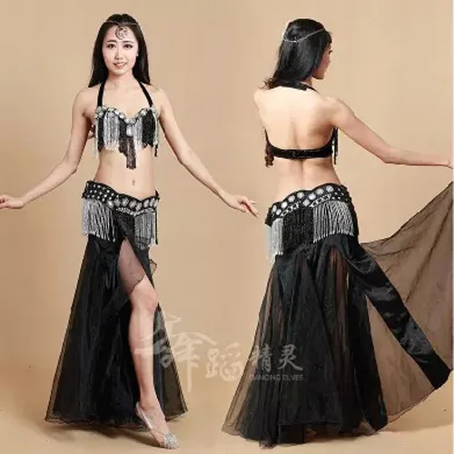 

hot-Selling 3pcs/set bellydancing Outfits Set Dresses 5 colors Sexy Bollywood India Dancing Costumes DanceWear Clothing