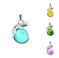 Trendy 22x27mm Animal Lizard Shape Stone Pendant Jewelry Making Opal Cat Eyes Crystal Round Ball Inlay Charms Diy Findings B3300