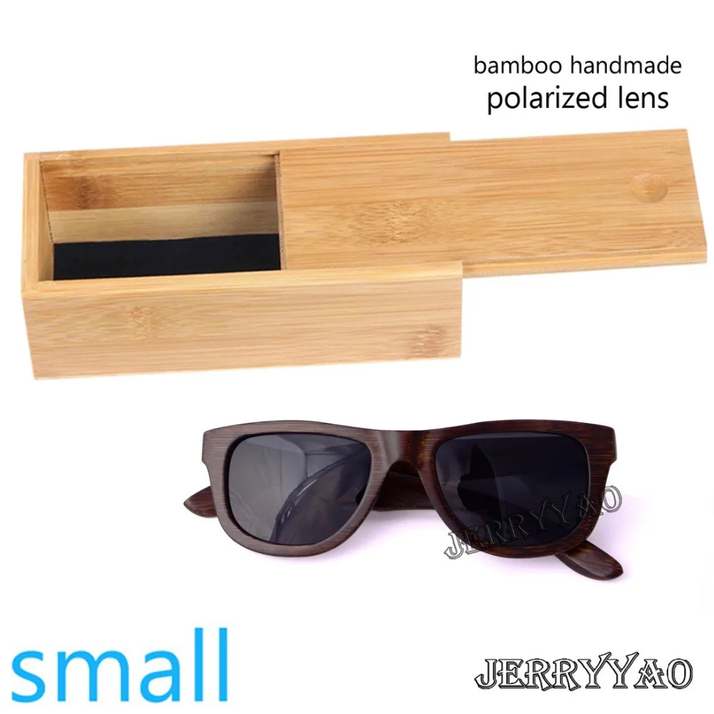 BerWer New Hot Sale Products Men Women Small Size Sunglasses Bamboo Sun Glasses Wooden Frame Handmade Sunglass