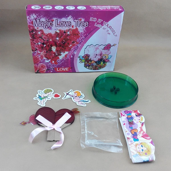 Visual 2019 70mm DIY Red Big Magic Growing Paper Love Tree Kit Magically Grow Loving Cherry Trees Wunderbaum Christmas Kids Toys