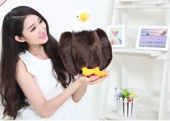 

new plush Bald Eagle toy high quality brown Condor doll birthday gift about 33cm 2800