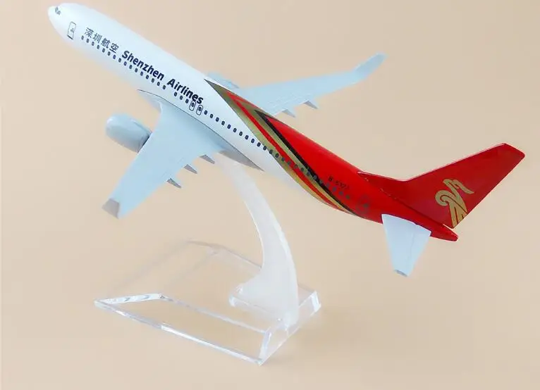 

16cm Alloy Metal Aircraft Air China ShenZhen Airlines Boeing 737 B737 800 Airlines Airplane Model Airways Plane Model Gift