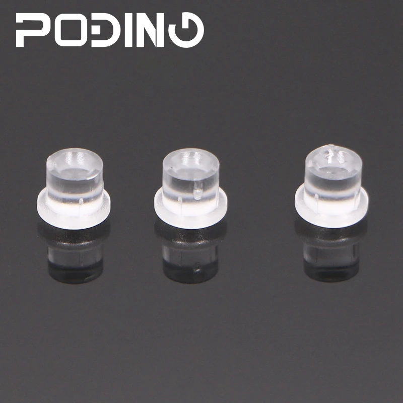 50pcs/lot Poding Led Light Pipe RoHS Plastic 3mm Light Guides Clear Round Head Light Pipe PLP5-2-125