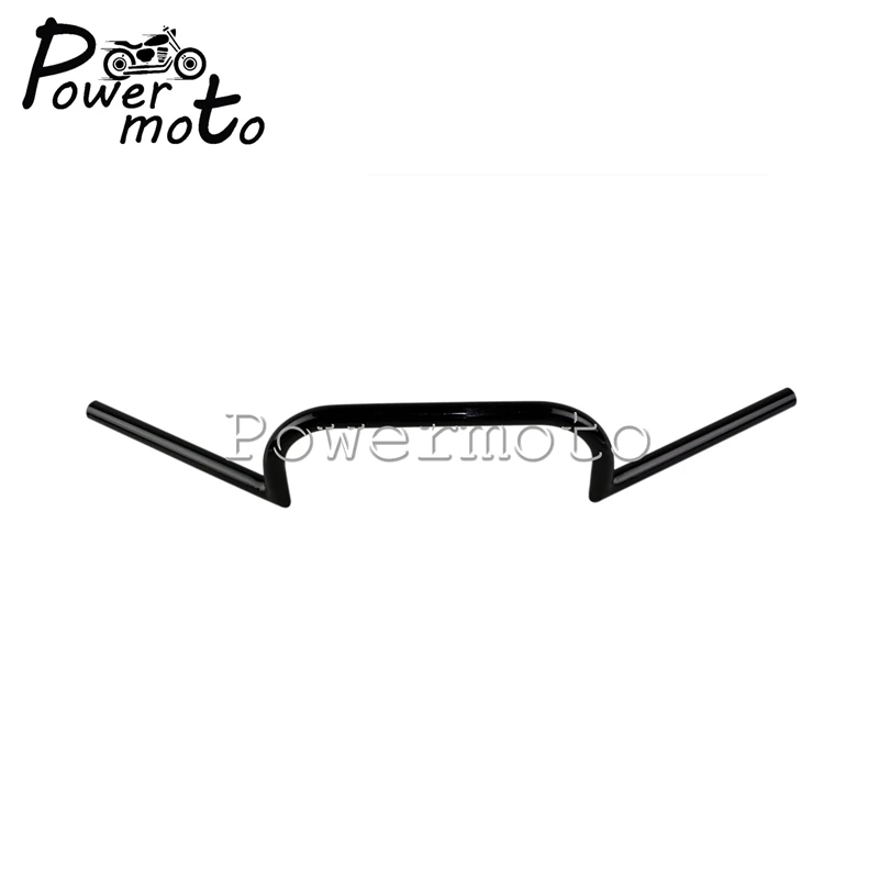 Motorcycle Clubman 22/25mm Bar 7/8\'\' 1\'\' Handlebar Black for Harley Honda Chopper Scrambler Cafe Racer XS650 XG750 XSR900 CB1100