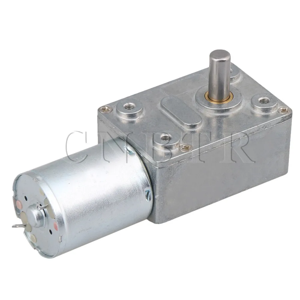 CNBTR DC 12V Silver Metal High Torque Geared Motor 0.6RPM  Industrial Supplies