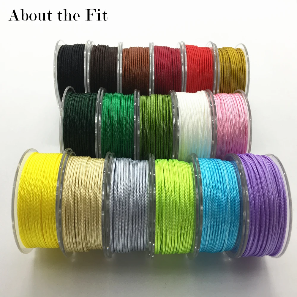 

Nylon Cord 1.5mm 100M Jewellery Accessories Beading Bracelet Lacing Decorating Necklace Crafting High Quality About the Fit