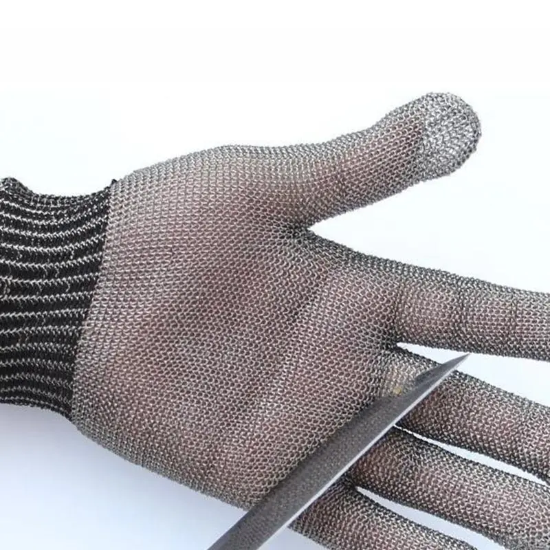 NMSafety New Arrive High Quality Long Stainless Steel Wire Butcher Mesh Protection Meat Gloves