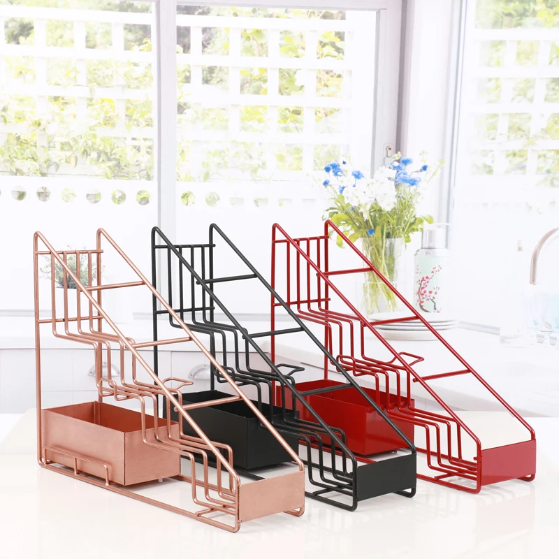 Molin 4 bottle wire diplay rack/Monin syrup rack coffee storage rack multifunction milk tea cup rack display