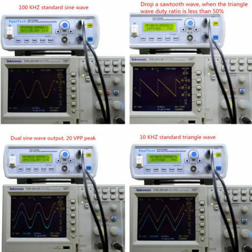 FY3200S 25MHz podwójny kanał funkcja Generator sygnału DDS sinusoidalny przebiegów arbitralnych 100MHz miernik częstotliwości