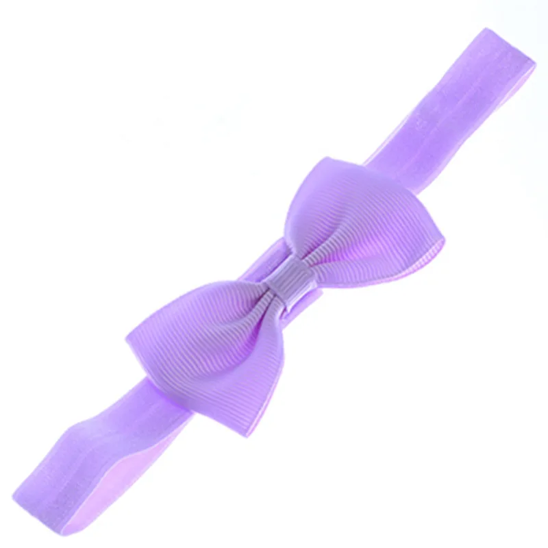 20pcs/lot kids Small Bow Tie Headband DIY Grosgrain Ribbon Bow Elastic Hair Bands Hair Accessorie