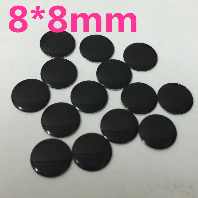 500pcs/lot 8*8mm Black Round Metal Studs Iron-on hotfix Metalic rhinestuds heat transfer For T shirt,Garment Use